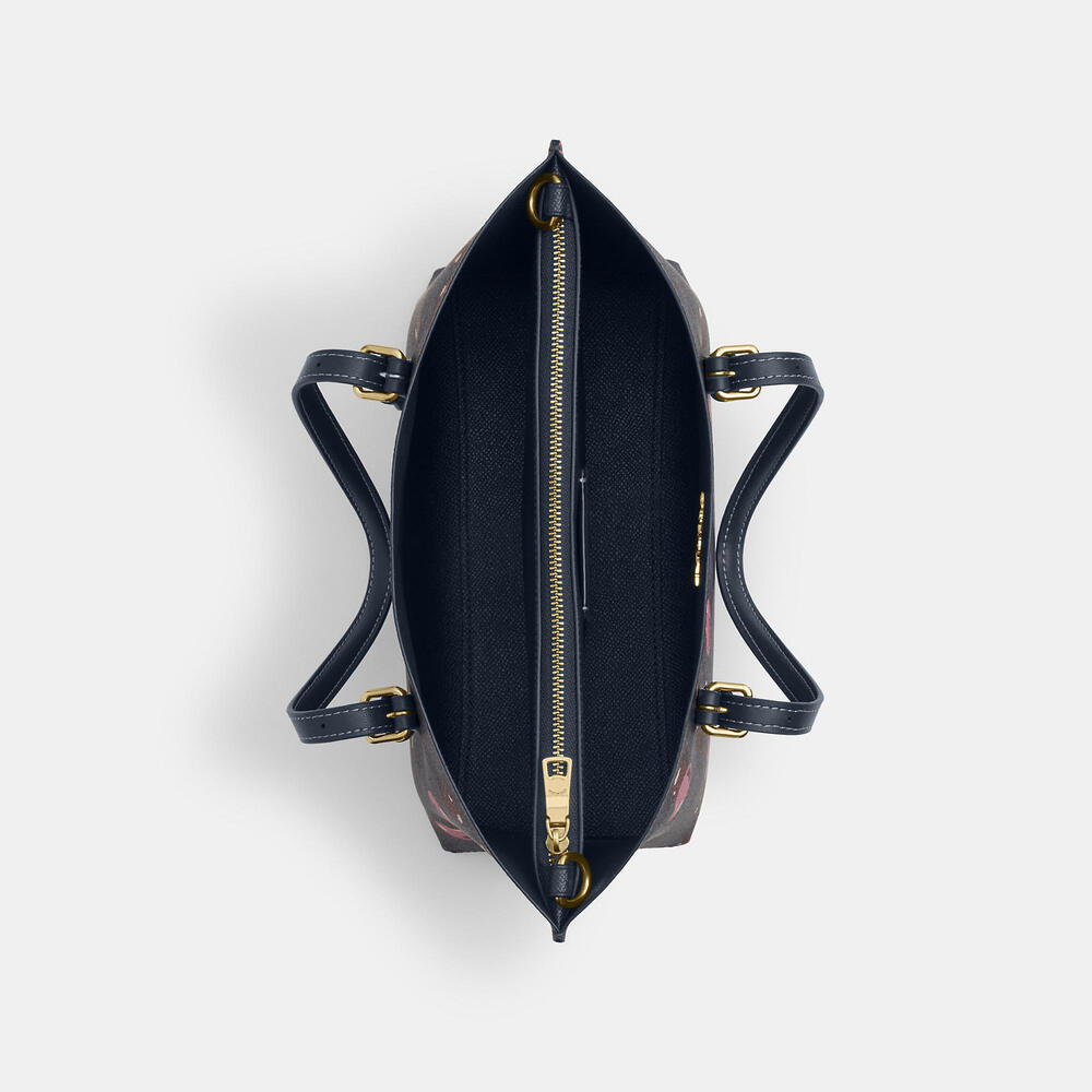 Mollie Tote Bag 25 In Signature Canvas With Cherry Print